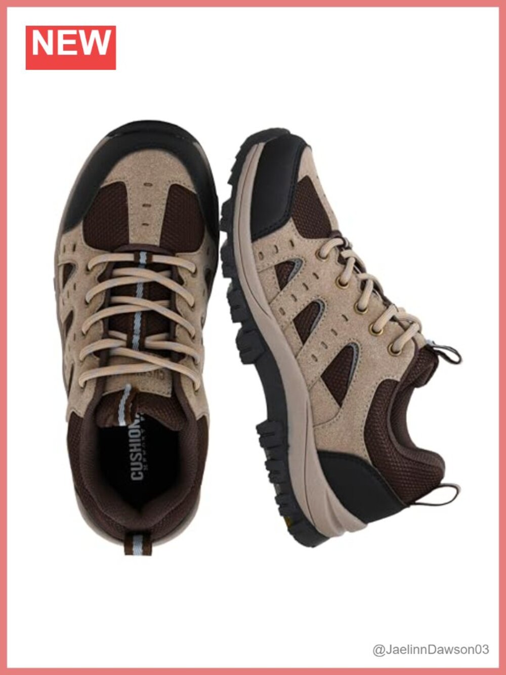 CUSHIONAIRE Brig Waterproof Hiking Boots with Arch Support & Memory Foam